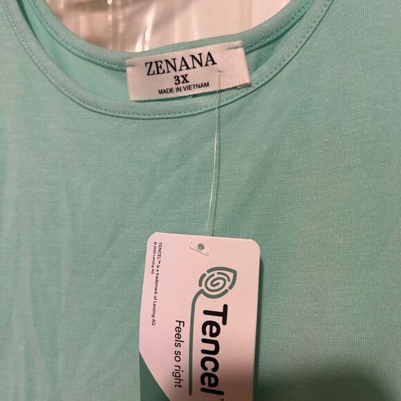 NWT Zenana Sleeveless Mint Top - Picture 7 of 11